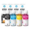 BOTELLAS DE TINTA HP GT53 NEGRO + GT52 COLORES (CIAN, MAGENTA Y AMARILLO)