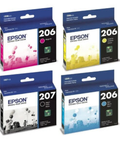 CARTUCHOS DE TINTA EPSON COMBO 207 NEGRO + 206 COLORES (CIAN, MAGENTA Y AMARILLO)
