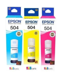 BOTELLAS DE TINTA EPSON 504 COMBO COLORES (CIAN, MAGENTA Y AMARILLO)