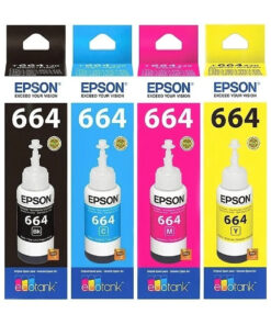 BOTELLAS DE TINTA EPSON 664 COMBO (NEGRO, CIAN, MAGENTA Y AMARILLO)